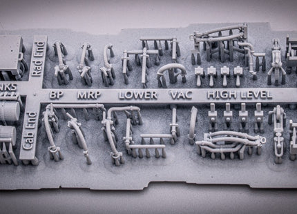 Detailed Pipes, and Air Reservoirs for a Class 03 Locomotive - OO Gauge (SET 39)