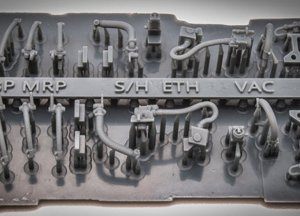 Detailed Pipes and Cables for a Class 55 Deltic Locomotive - OO Gauge (SET 40)