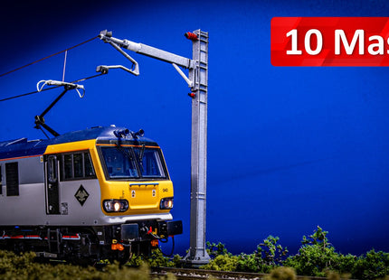 E3-12 - SERIES 1 - Single Insulated Cantilever (Outer SIC) With Magnetic Registration Arms - Pack of 10 - (OO Gauge)