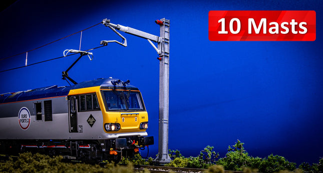 E3-12 - SERIES 1 - Single Insulated Cantilever (Outer SIC) With Magnetic Registration Arms - Pack of 10 - (OO Gauge)