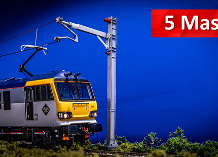 E3-8 - SERIES 1 - Single Insulated Cantilever (Outer SIC) With Magnetic Registration Arms - Pack of 5 - (OO Gauge)