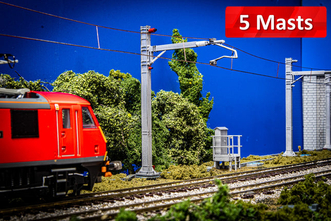 E3-7 - SERIES 1 - Single Insulated Cantilever (Inner SIC) With Magnetic Registration Arms - Pack of 5 - (OO Gauge)