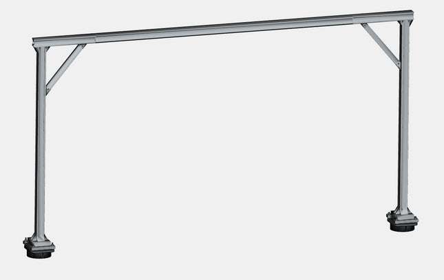 1500v DC OHLE I Beam Type Structure Kit - 2 Platform Masts with Beam for 2-Track 170mm Span (SET E6-3)