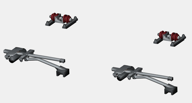 1500v DC OHLE A-Frame Type - 2 Single Magnetic Registration Arms and Catenary Wire Supports (SET E8-10)