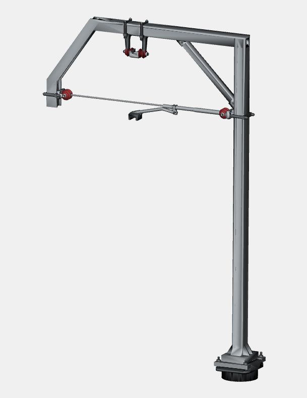 1500v DC OHLE I Beam Type Structure - Tall Single Track Cantilever Mast Kit (SET E6-8)
