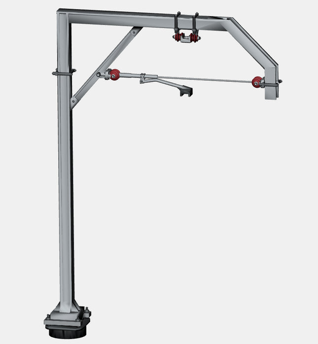 1500v DC OHLE I Beam Type Structure - Single Track Cantilever Mast Kit (SET E6-7)