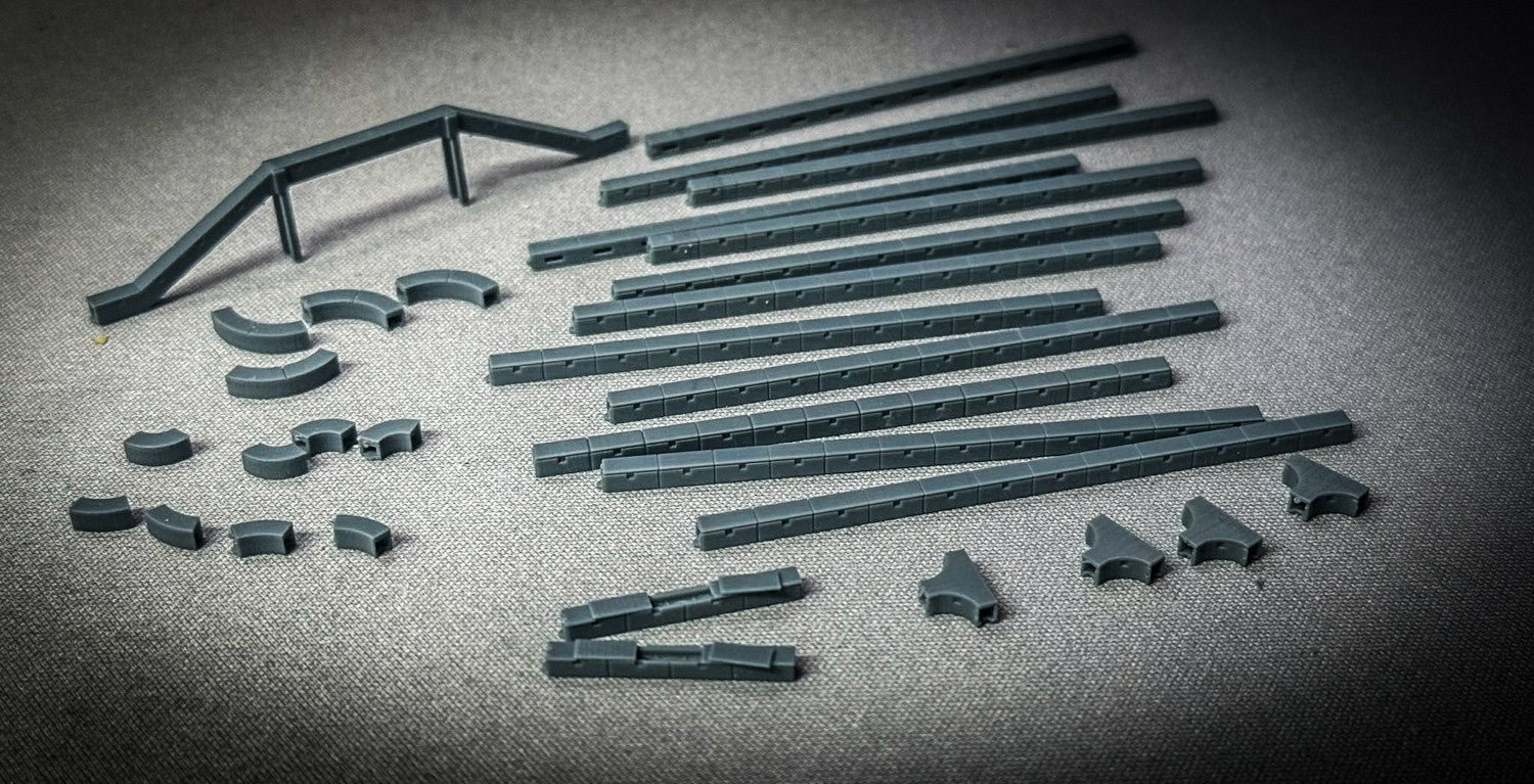 thumbnail image 2 of Ratio 258 N Gauge Concrete Trunking Kit - Unassembled Plastic Model Scenery 2 of 5
