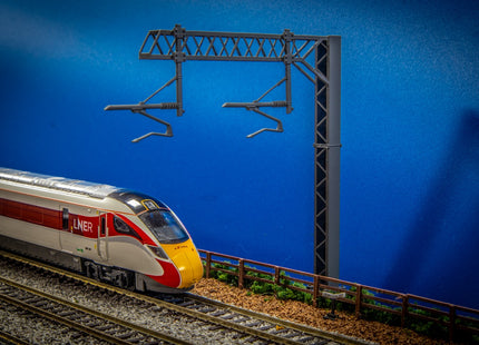 E10-1 - N-Gauge OHLE - SERIES 2 - Two Track Cantilever Mast (59mm Arm) Kit