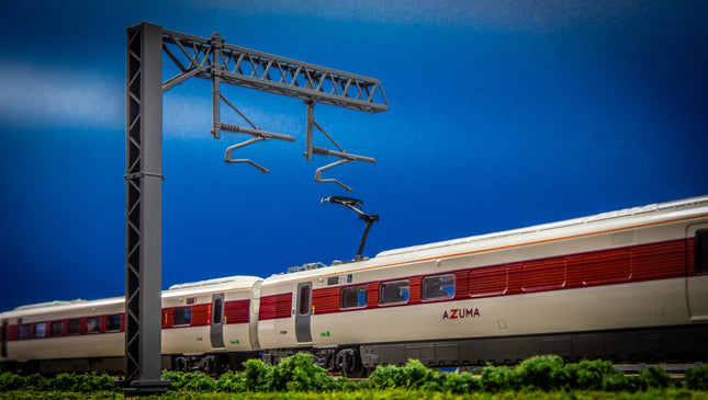 E10-2 - N-Gauge OHLE - SERIES 2 - Two Track Cantilever Mast (67mm Arm) Kit