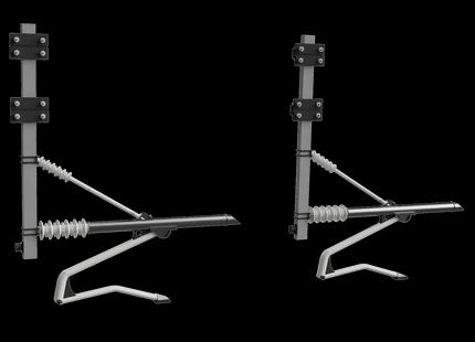 E10-4 - N-Gauge Registration Arms (x2) for SERIES 2 - Two Track Cantilever OHLE - RIGHT HAND