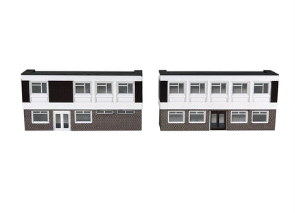 Low Relief 1970's Office Block - N Gauge