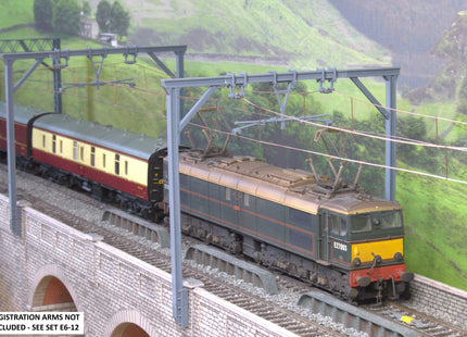 1500v DC OHLE I Beam Type Structure Kit - 2 Viaduct Masts with Beam for 110mm Viaduct Span (SET E6-4)