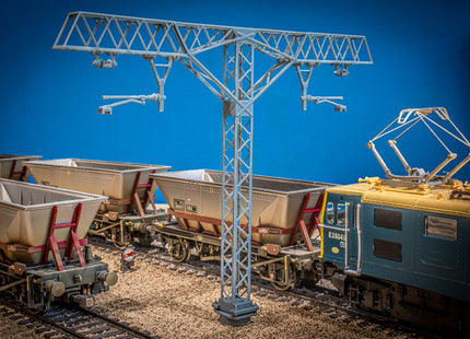 1500v DC OHLE Lattice Type Structure Kit - 1 Double Sided Mast with 2 Single Track Cantilever Spans (SET E7-3)
