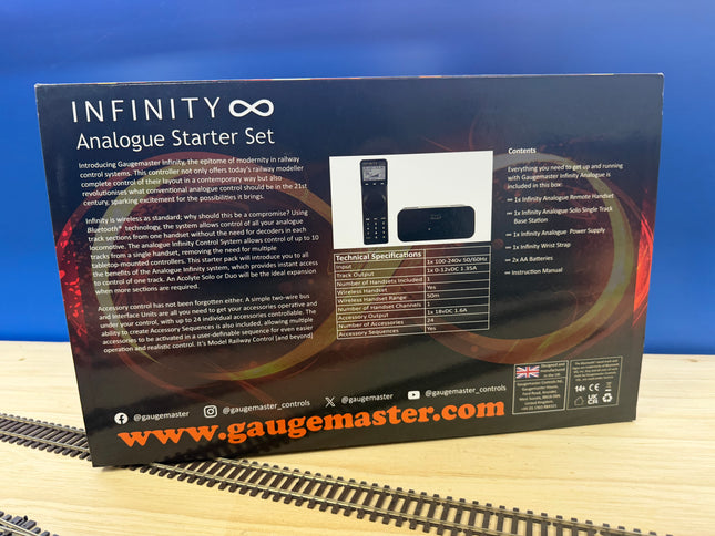 Gaugemaster GMI-A01 Infinity Analogue Solo Model Railway Control Package