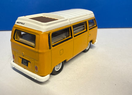OO Gauge - Oxford Diecast Yellow/White VW Camper Closed - 1:76 Scale