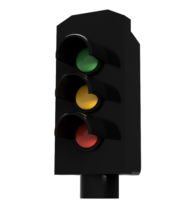 SG5 - Dummy Signal Head Kit - 3-Aspect (OO Gauge)