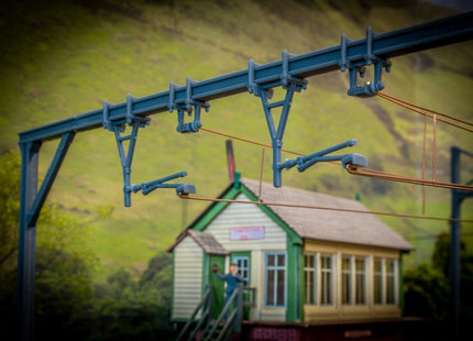 1500v DC OHLE I Beam Type - 2 Single Magnetic Registration Arms and Catenary Wire Supports Kit (SET E6-11)