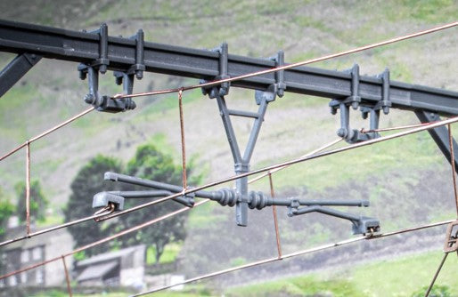 1500v DC OHLE I Beam Type - 1 Double Magnetic Registration Arm and Catenary Wire Supports Kit (SET E6-12)
