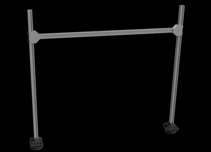 1500v DC OHLE I Beam Type Structure Kit - 2 Tall Masts with Beam for 2-Track 130mm Span (SET E6-2)