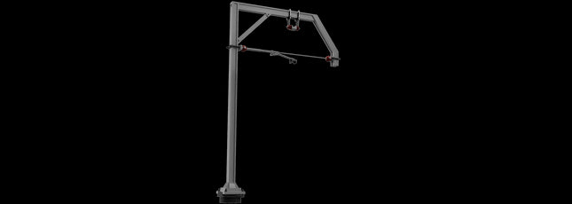 1500v DC OHLE I Beam Type Structure - Tall Single Track Cantilever Mast Kit (SET E6-8)
