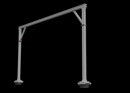 1500v DC OHLE I Beam Type Structure - 2-Track Mast Kit for Wire Supported Registration Arms (SET E6-9)