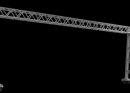 1500v DC OHLE Lattice Type Structure Kit - 2 Lattice Masts with 4 Track 230mm Span (SET E7-2)