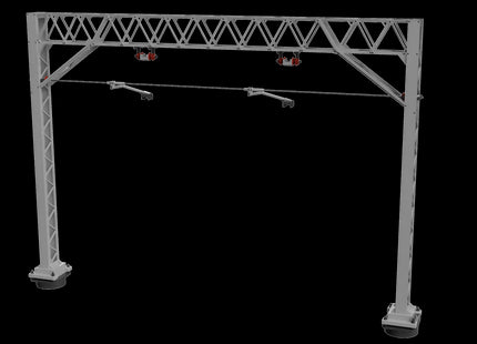 1500v DC OHLE Lattice Type Structure - 2-Track Mast Kit for Wire Supported Registration Arms (SET E7-4)