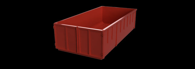 40 Yard Hookloader Roll On/Off Red Skip - OO Gauge