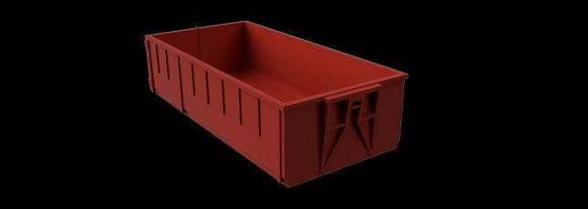40 Yard Hookloader Roll On/Off Red Skip - OO Gauge