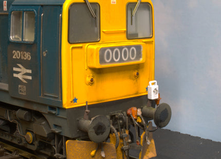 Detailed BR Battery Type High Intensity Head Lamps (kit L44) - WITH CRYSTALS - O Gauge (Pack of 6)