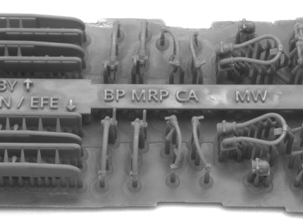 Detailed Pipes and Cables for a Class 58 Locomotive - OO Gauge (SET 9) Including Walkway Safety Barriers with Handrails
