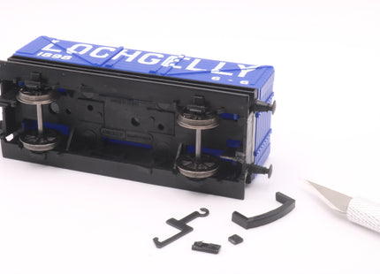 Hunt Magnetic Couplings ELITE - Pivoting Close Couplings for Hornby 2 Axle Wagons with Moulded Couplings - OO Gauge (MC3)