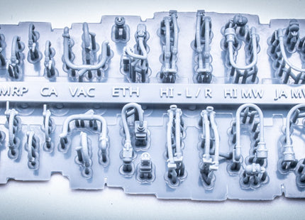 Detailed Pipes and Cables for a Class 73 Locomotive - OO Gauge (SET 25)