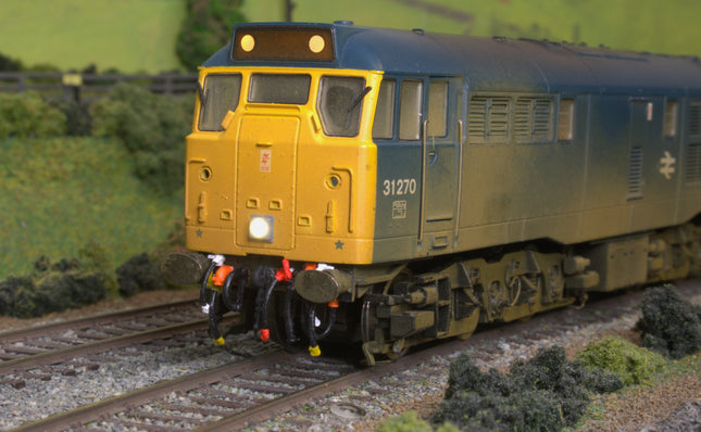 Diesel Loco High Intensity Headlights - 1980s Square Style with LEDs - OO Gauge (Pack of 4)