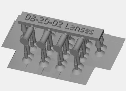 Diesel Loco High Intensity Dummy Headlights - 1980s Square Style - OO Gauge (Pack of 4)