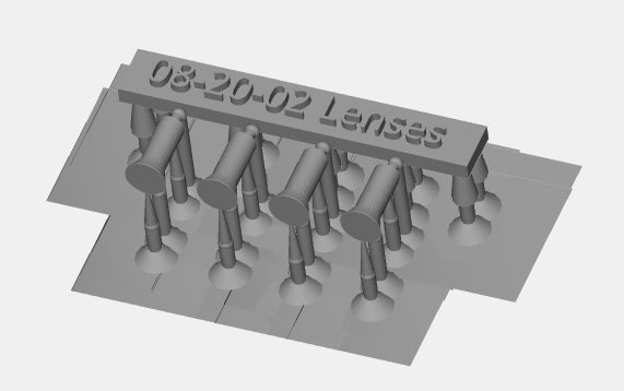Diesel Loco High Intensity Dummy Headlights - 1980s Square Style - OO Gauge (Pack of 4)
