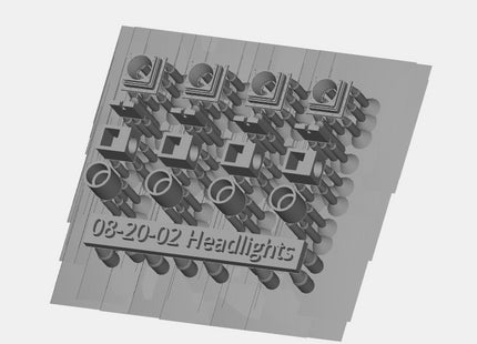 Diesel Loco High Intensity Headlights - 1980s Square Style with LEDs - OO Gauge (Pack of 4)
