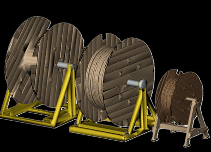 Cable Drums on Stands - OO Gauge (Pack of 3)