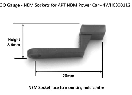 NEM Sockets For APT NDM Power Car (1 Pair)