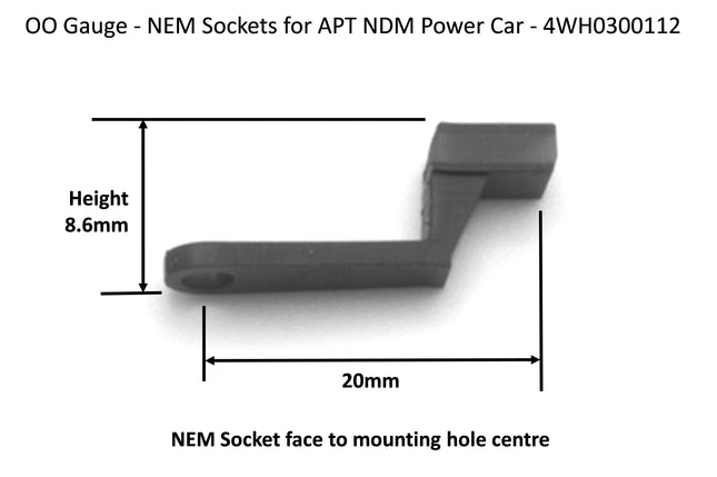 NEM Sockets For APT NDM Power Car (1 Pair)