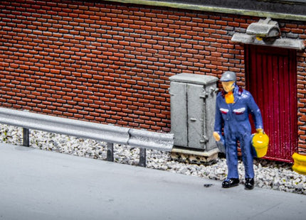 Detailed Armco Crash Barrier Set - HO Scale (1:87)