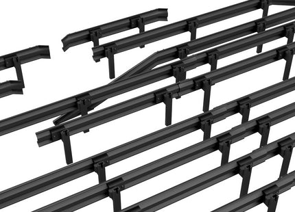 Detailed Armco Crash Barrier Set - HO Scale (1:87)