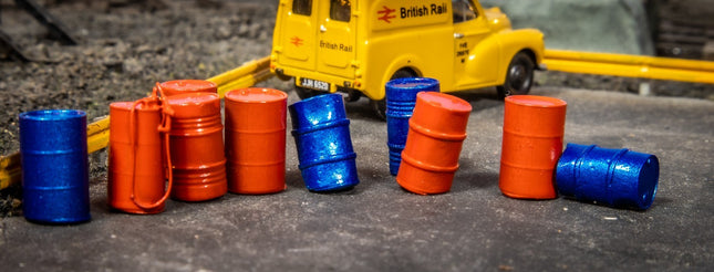 Oil Barrels - HO Scale (1:87) - Pack of 10