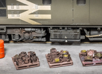 Detailed Pallets With Axleboxes - HO Scale (1:87) - Pack of 6