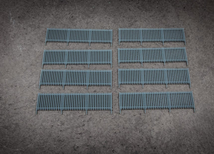 Palisade Fencing - Straight Section Pack of 8 (total 77cm) - HO Scale (1:87)
