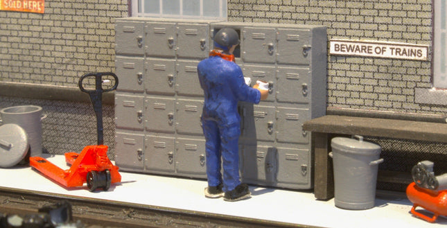 Workshop Lockers - TT:120 Scale (Pack of 4)