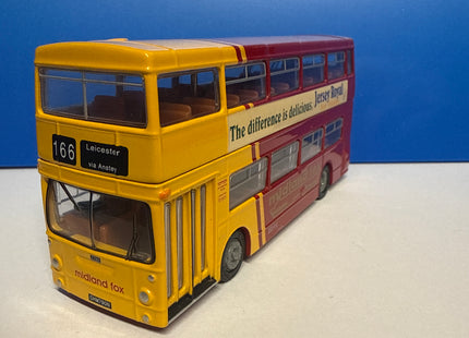 OO Gauge - EFE 25806DL DMS type Daimler Fleetline s/door d/deck bus "Midland Fox" - 1/76 Scale