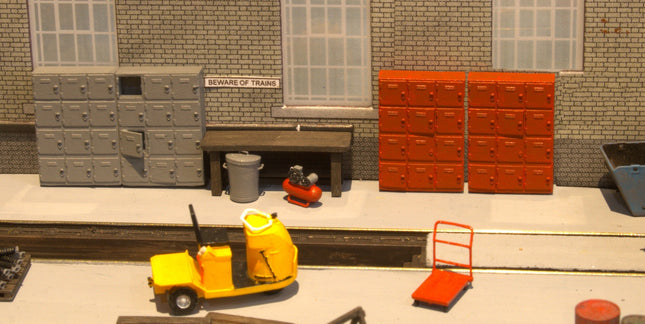 Workshop Lockers - HO Scale (1:87) - Pack of 4