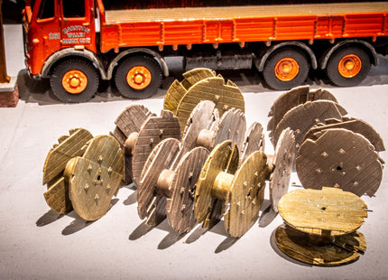 Empty Cable Drums - HO Scale (1:87) - Pack of 10