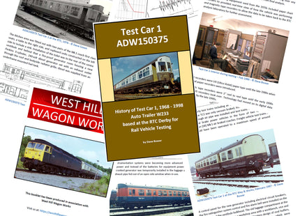 British Railways Derby RTC Test Car 1 Booklet (History 1968-1998)